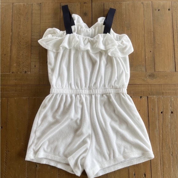 Janie and jack white ribbon terry romper - Picture 6 of 6